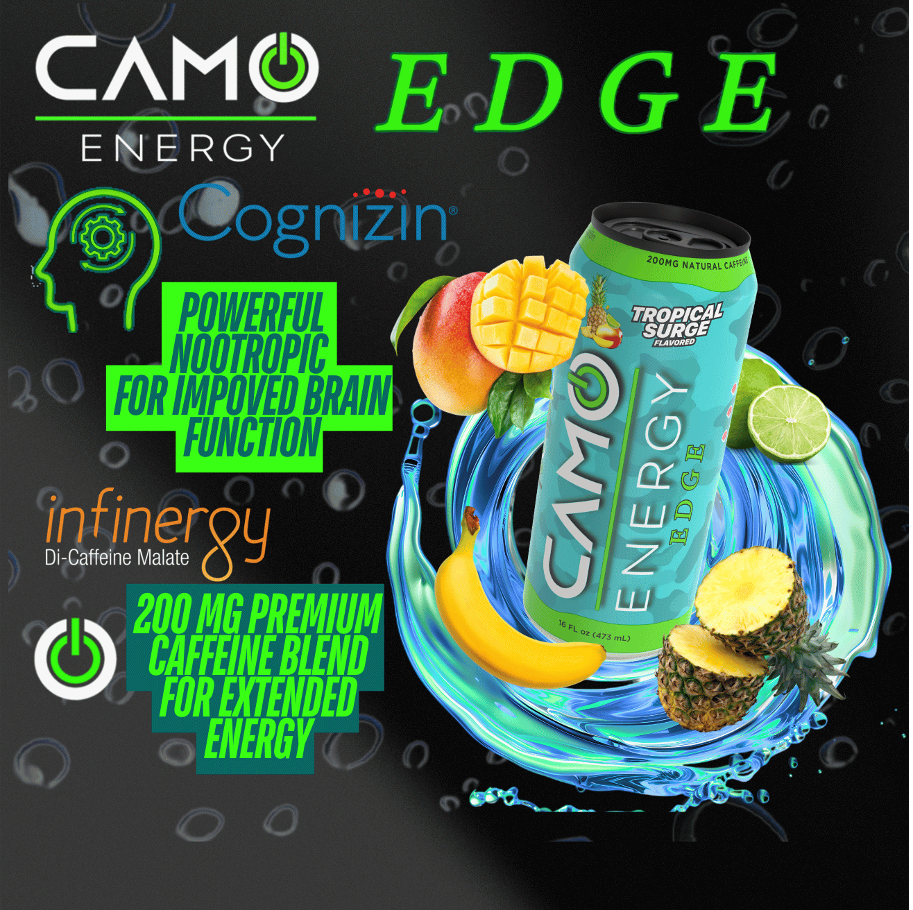 Camo Energy Edge - Powerful Nootropic