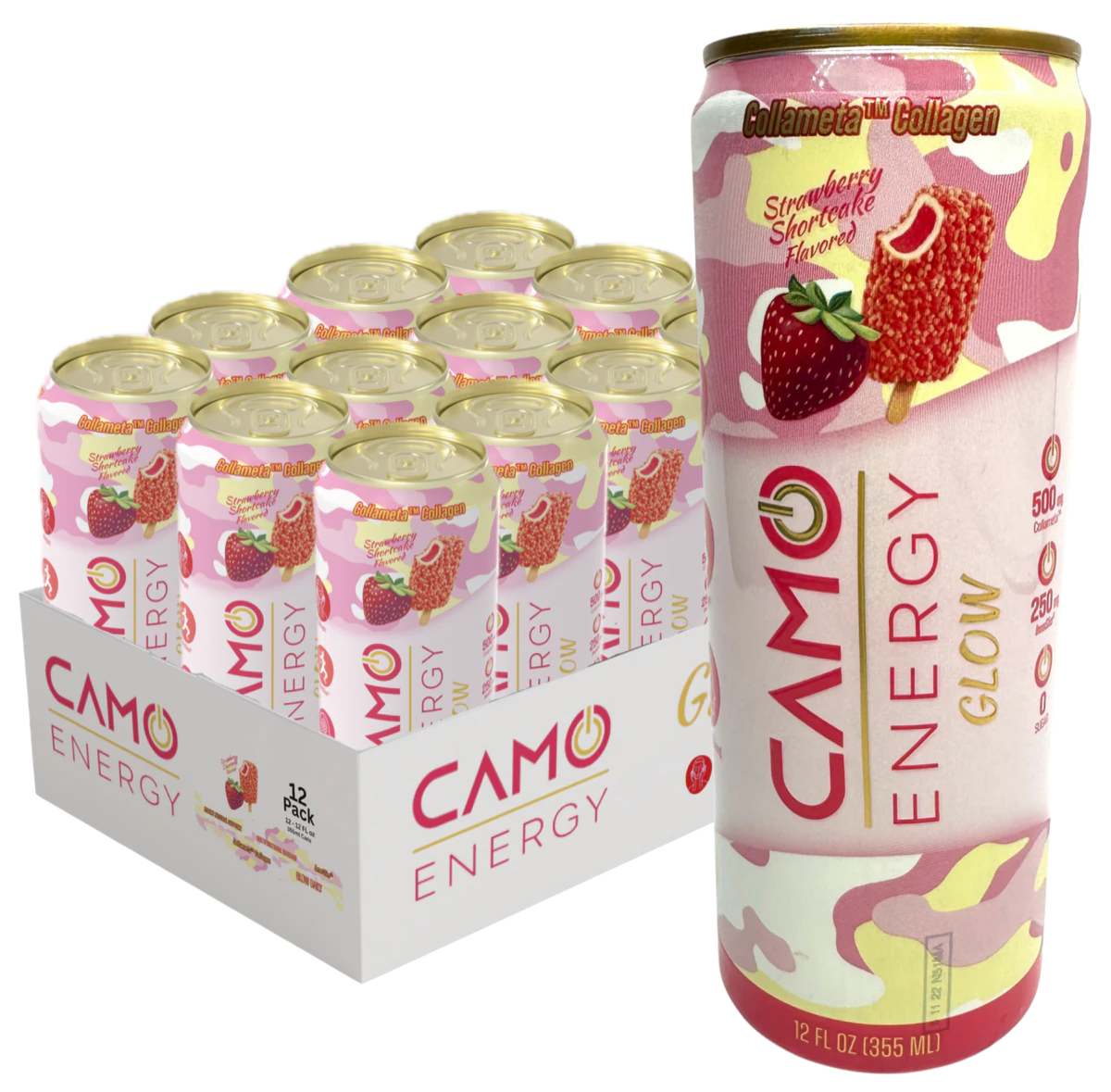 CAMO Glow Strawberry Shortcake pack